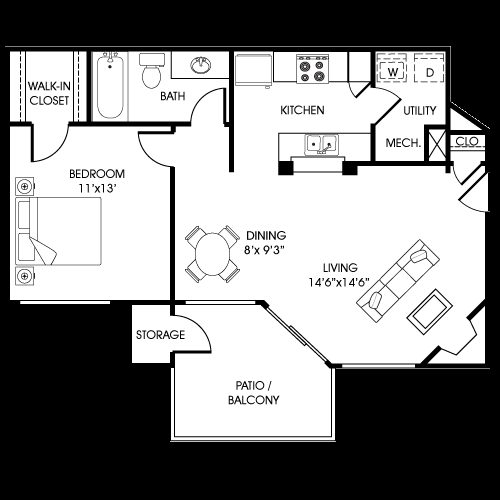 The Cutter - 1 Bdrm/1 Bath w/Fireplace