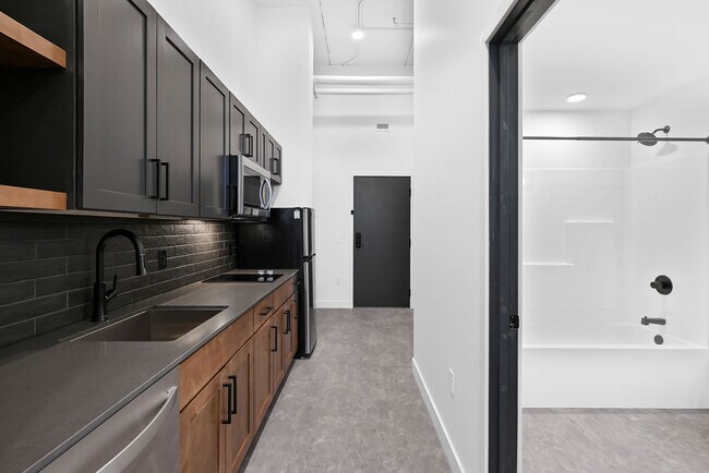 Studio Model S3 Kitchen - Urbane424 Apartments