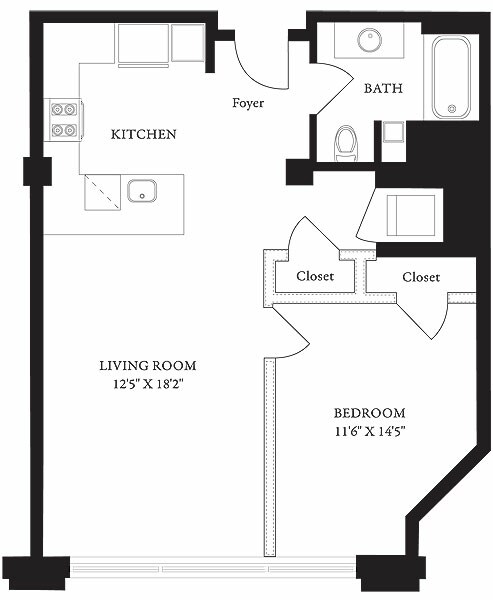 Lucky Strike 1I.jpg - LS-I One Bedroom, One Bathroom