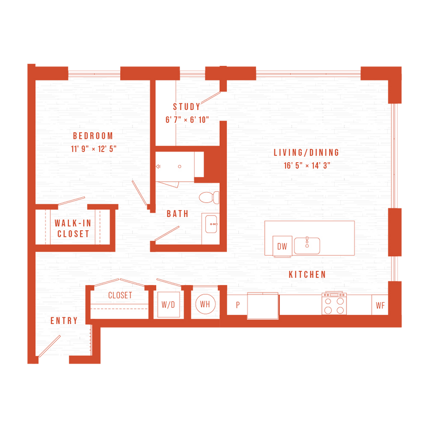 Floor Plan - A12 + Study