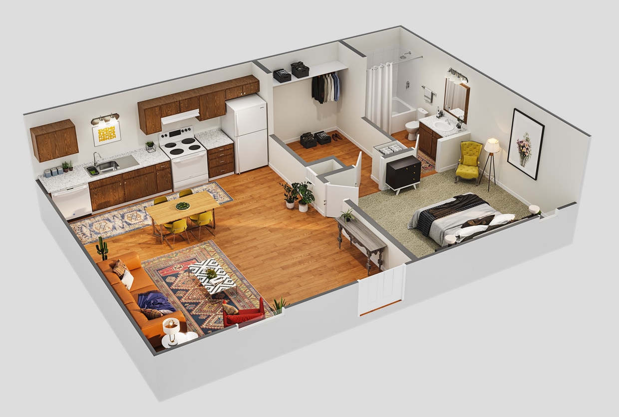 01A.jpg - 1 bedroom, 1 bathroom